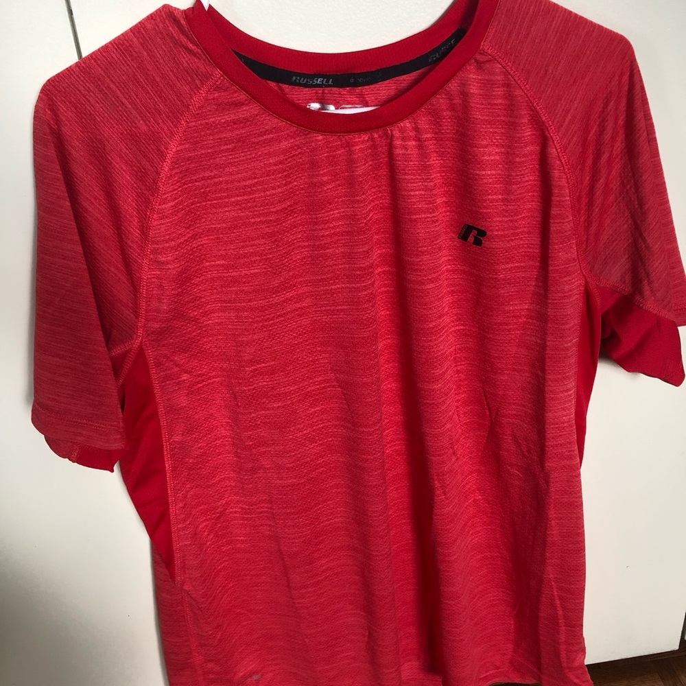 Mens Large Port Red Performance Dry-fit T-Shirt